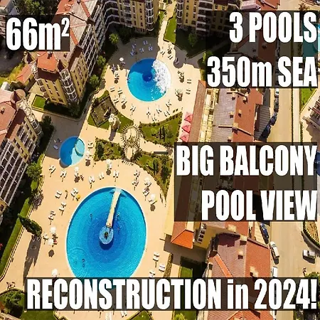 Hany - 3 Pools, Spa, Gym, Playgrounds Lejlighed Sunny Beach